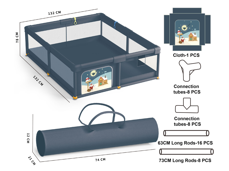Santa Claus Square Fence Toy