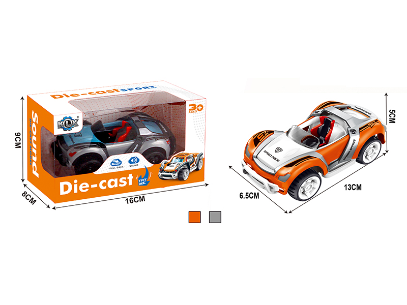 Alloy Pull Back Sports Car With Sound
