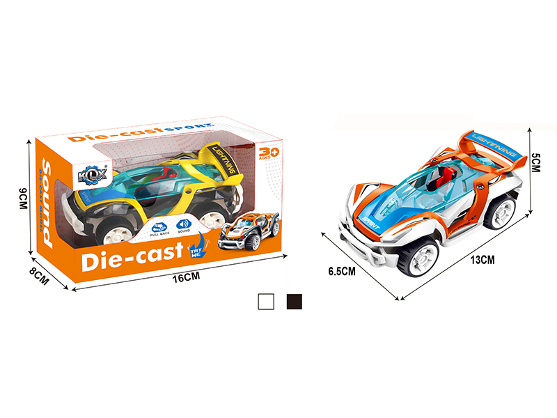 Alloy Pull Back Sports Car With Sound