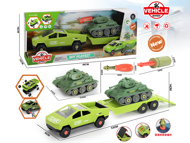 Pickup Trailer With Tank DIY Set