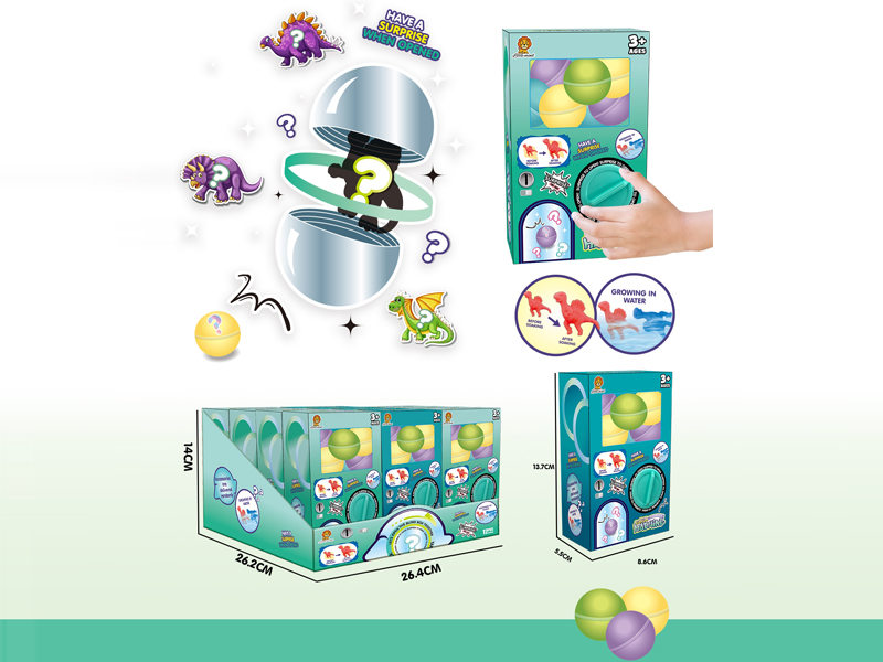 12PCS Dinosaur Egg Twisting Machine