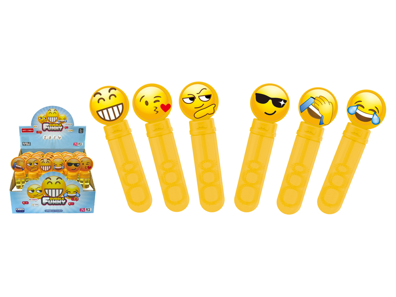 Cartoon Emoji Bubble Stick(24PCS)
