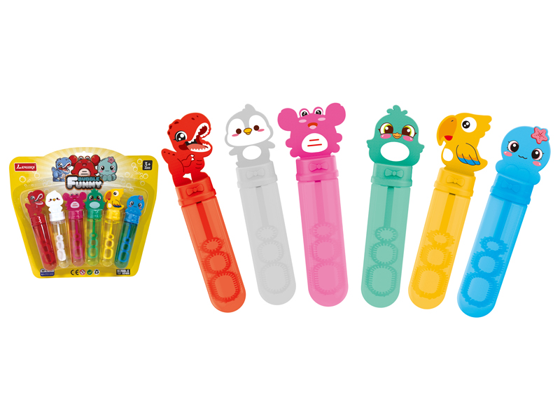 Cartoon Animal Bubble Stick(6PCS)