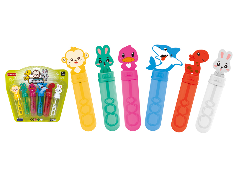 Cartoon Animal Bubble Stick(6PCS)