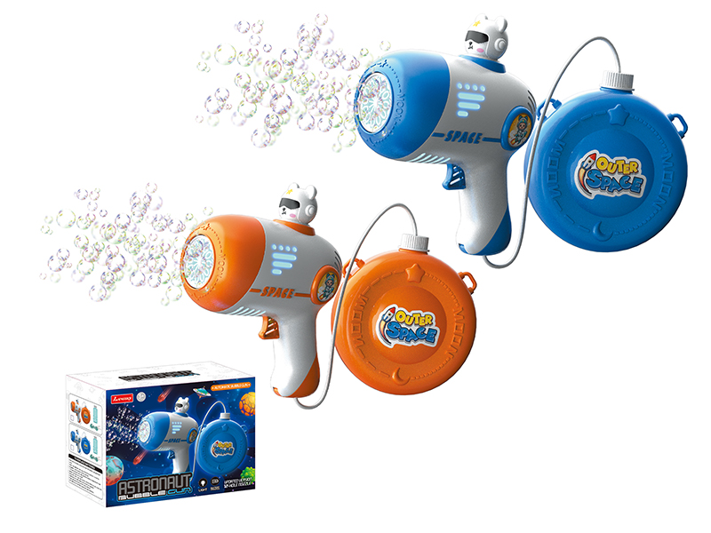 Electric Astronaut Bubble Gun With Light