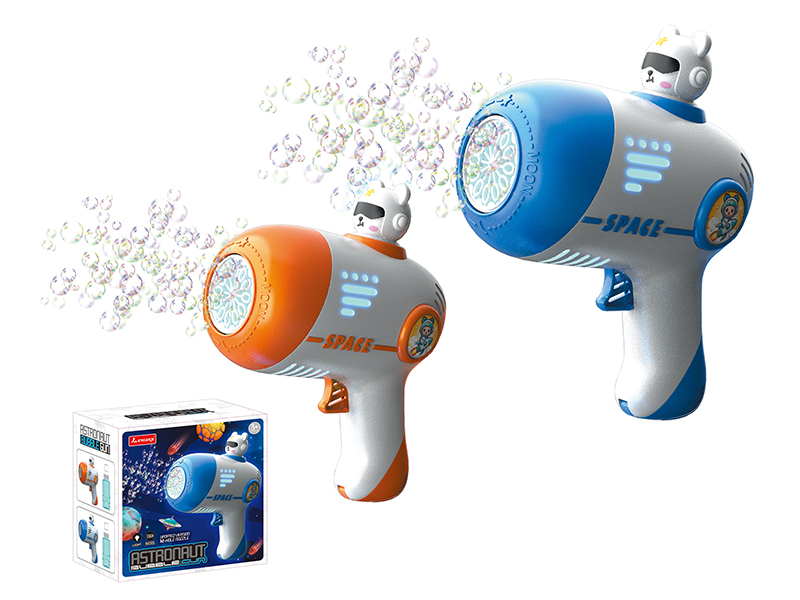 Electric Astronaut Bubble Gun With Light