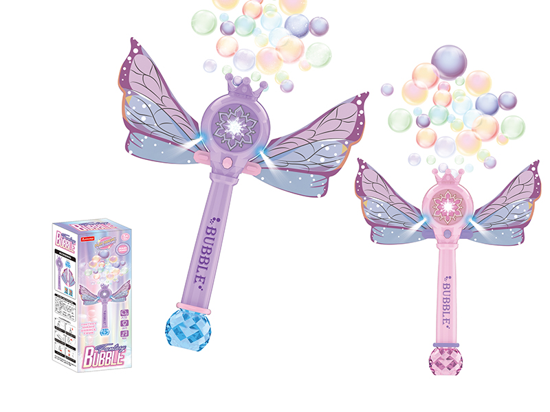 Electric Butterfly Fairy Bubble Stick With Light And Music