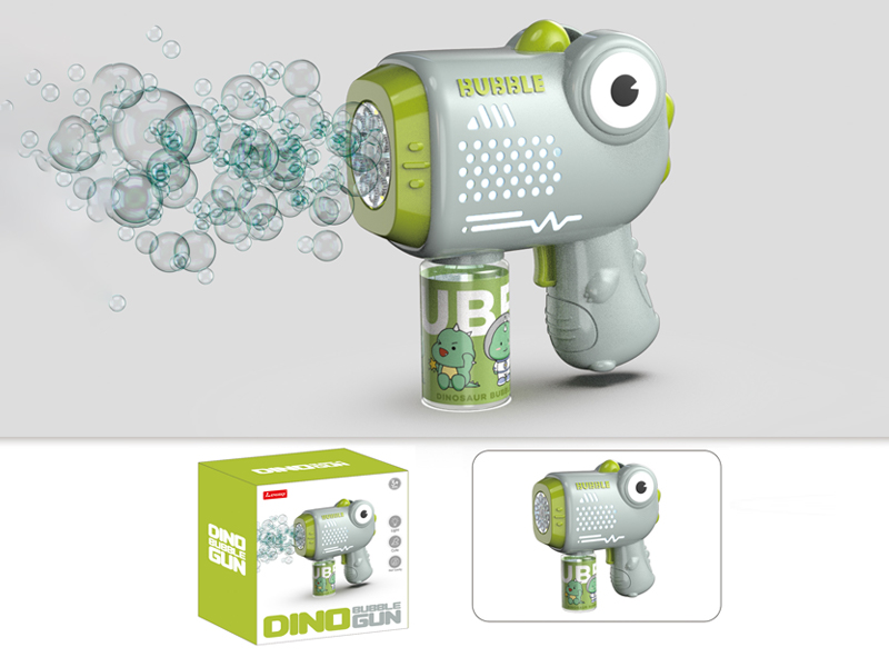 Cartoon Dinosaur Bubble Gun With Light