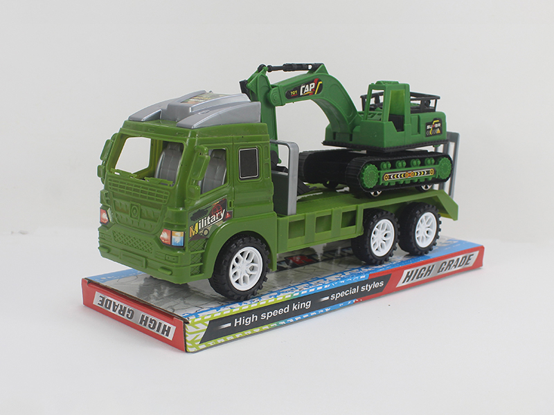 Friction Trailer Car+Excavating Machinery