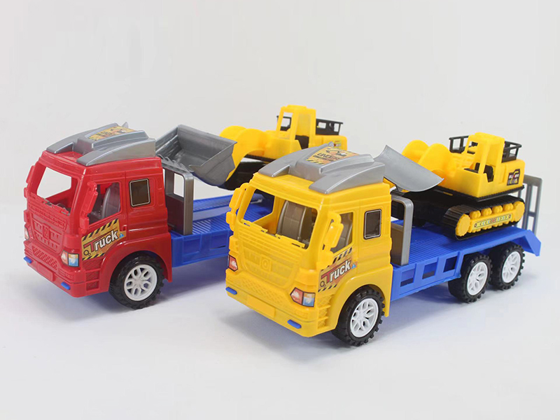 Friction Trailer Car+Bulldozer