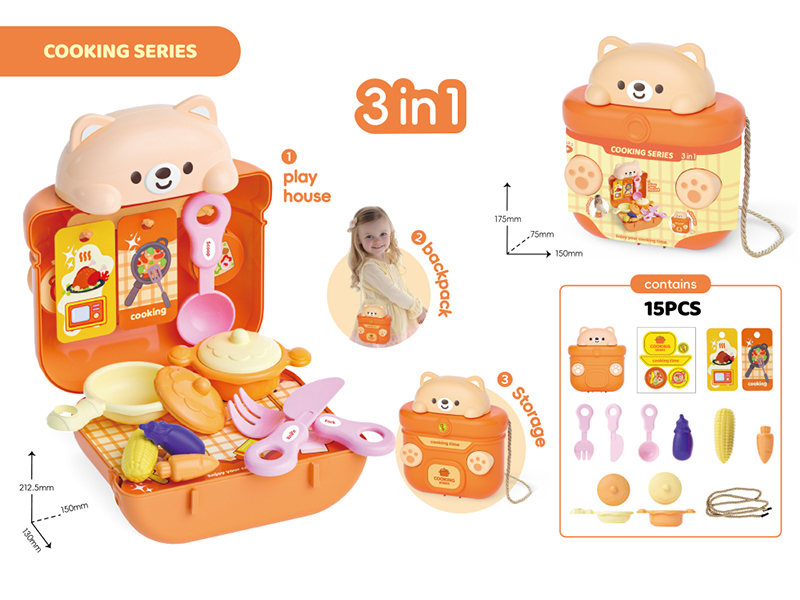 Kitchen Theme Storage Bear Backpack
