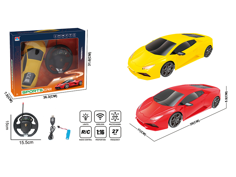 1:16 4-Channel Remote Control Sports Car With Lights
