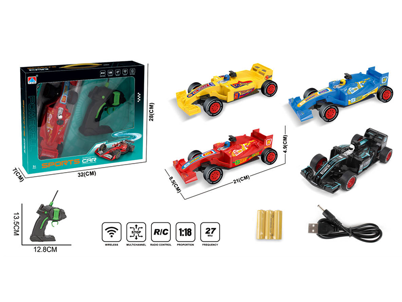 1:18 4-Channel Remote Control Equation car