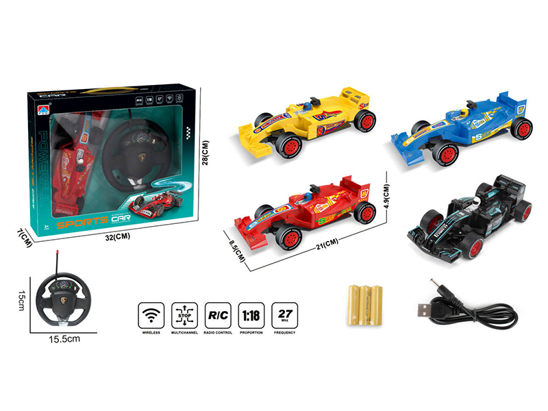 1:18 4-Channel Remote Control Equation car