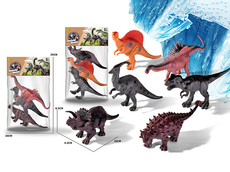 3PCS Artificial Dinosaur