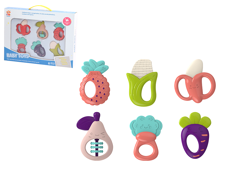 Teether Rattles 6PCS