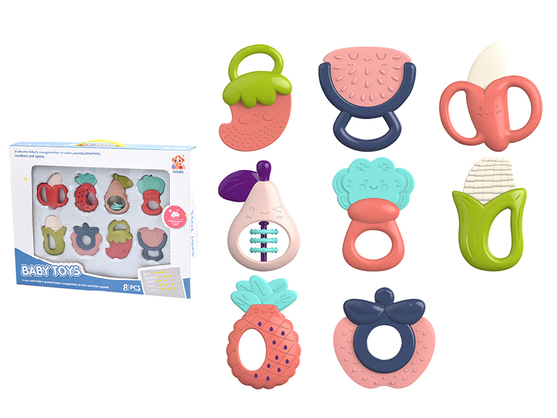 Teether Rattles 8PCS