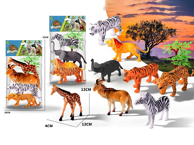 4PCS Simulated Animals Toy