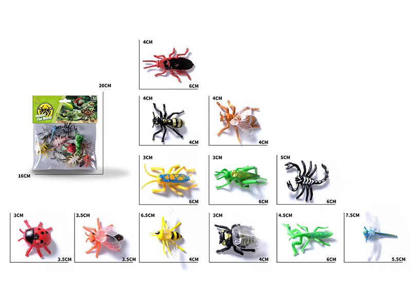 12PCS Insect Toy
