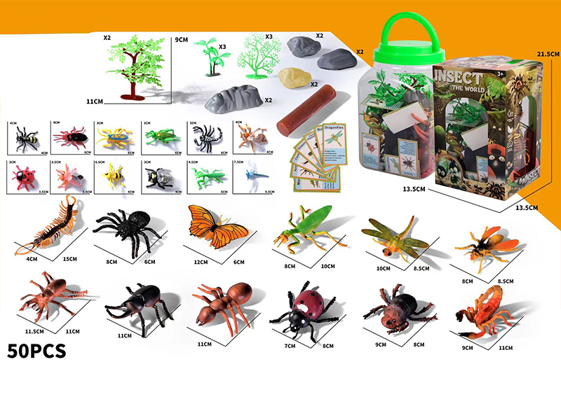 50PCS Insect Toy Set