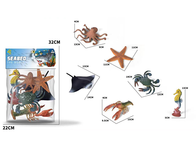 6PCS Marine Animal Toy