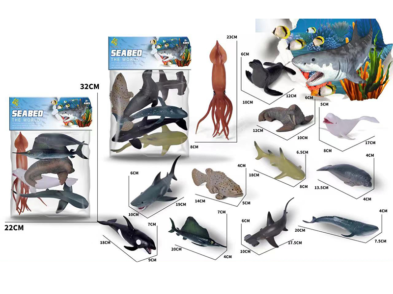 6PCS Marine Animal Toy