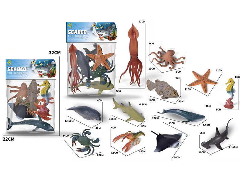 6PCS Marine Animal Toy