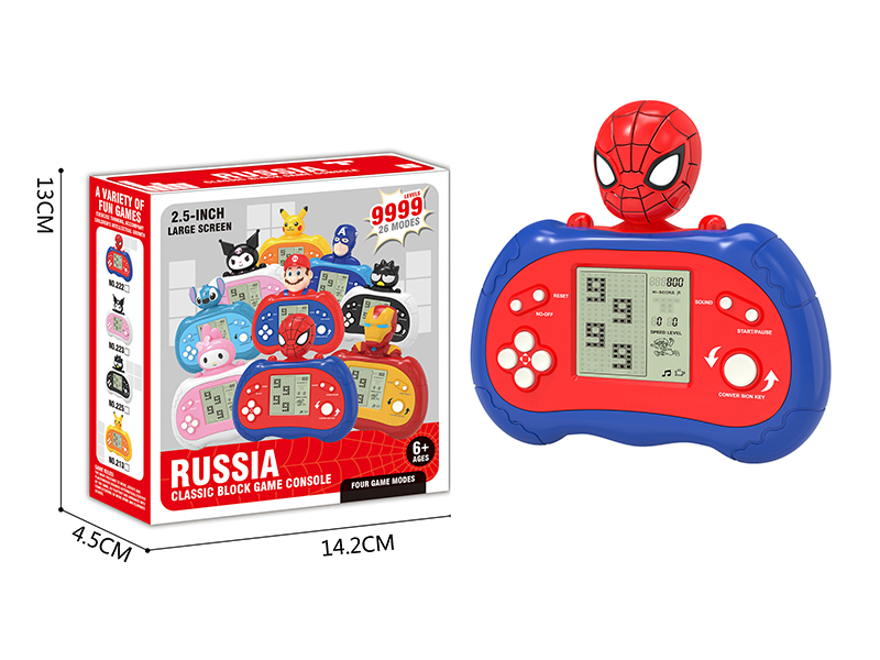 Russian Spider-Man Game Console(Large Screen/26 Mode/9999 Off)