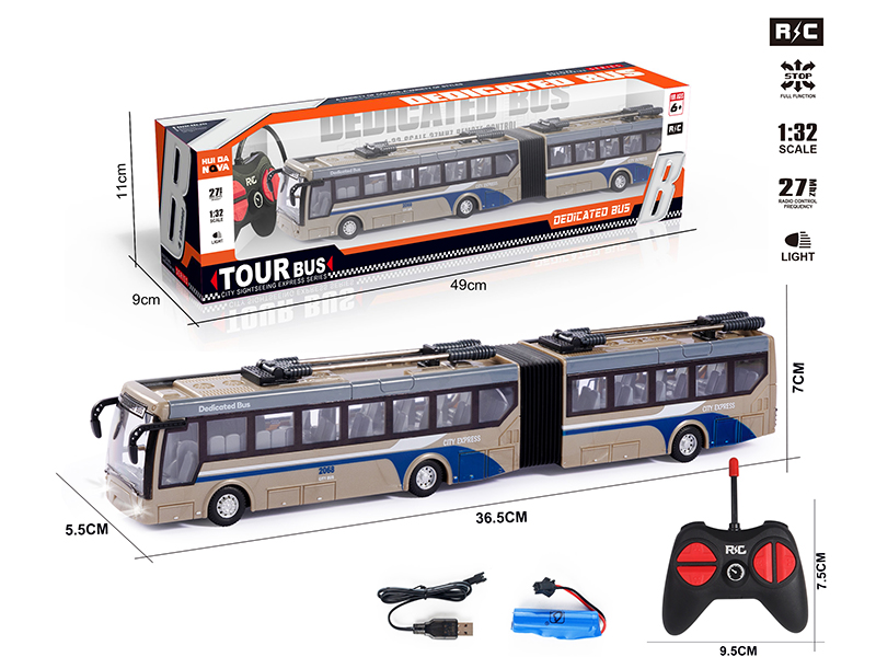 1:32 4-Channel Remote Control City Bus With Lights