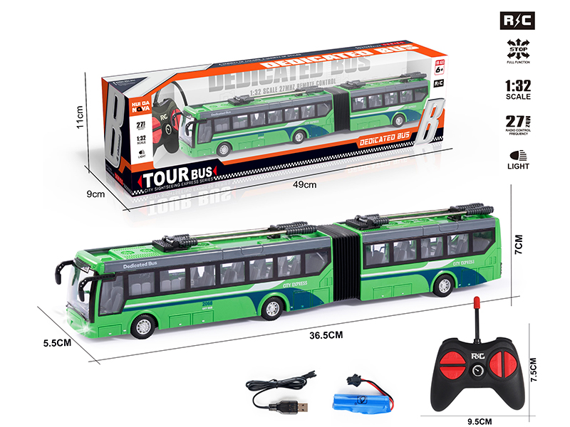 1:32 4-Channel Remote Control City Bus With Lights