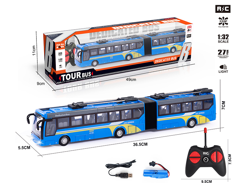 1:32 4-Channel Remote Control City Bus With Lights