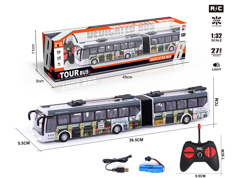 1:32 4-Channel Remote Control City Bus With Lights