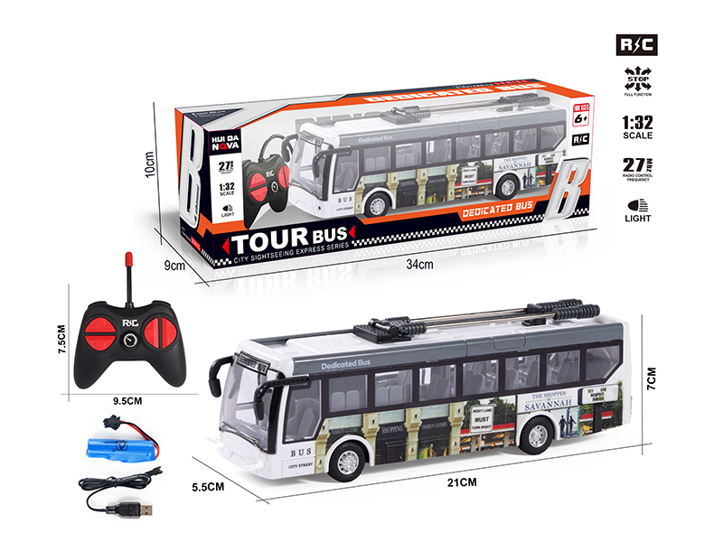 1:32 4-Channel Remote Control City Bus With Lights
