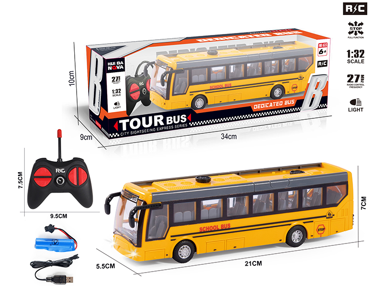 1:32 4-Channel Remote Control City Bus With Lights