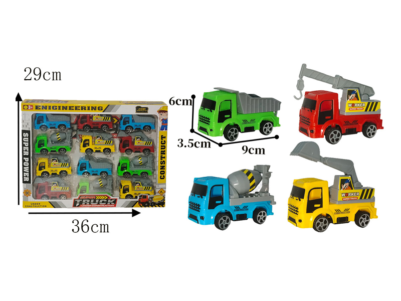 Pull Back Engineering Vehicle