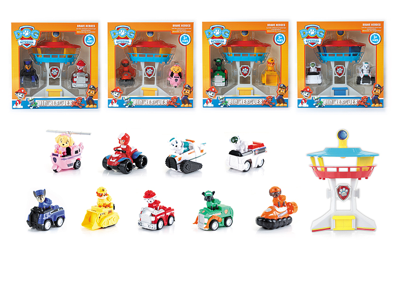 Paw Patrol Pull Back Cars Set