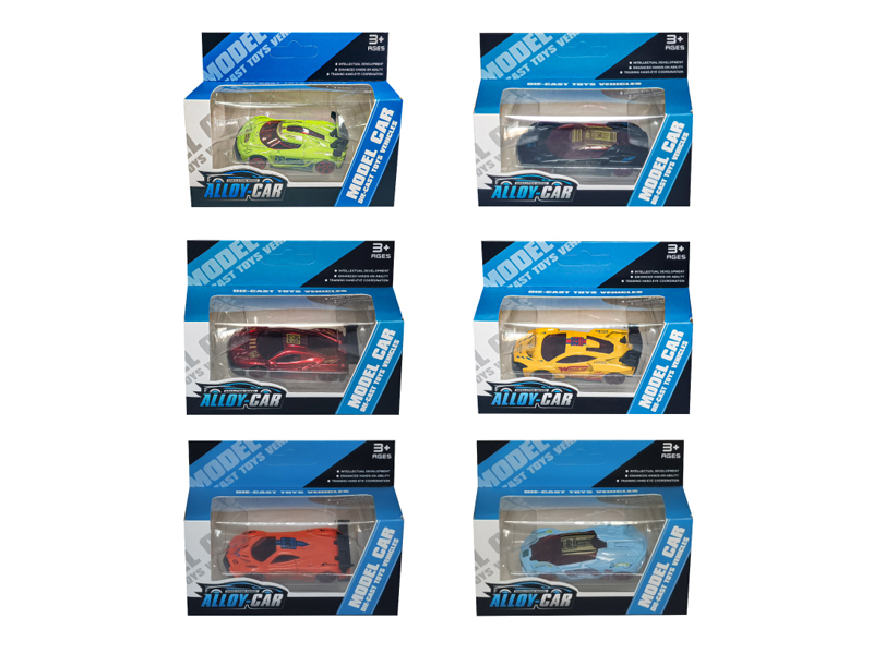 1:60 Pull Back Alloy Car