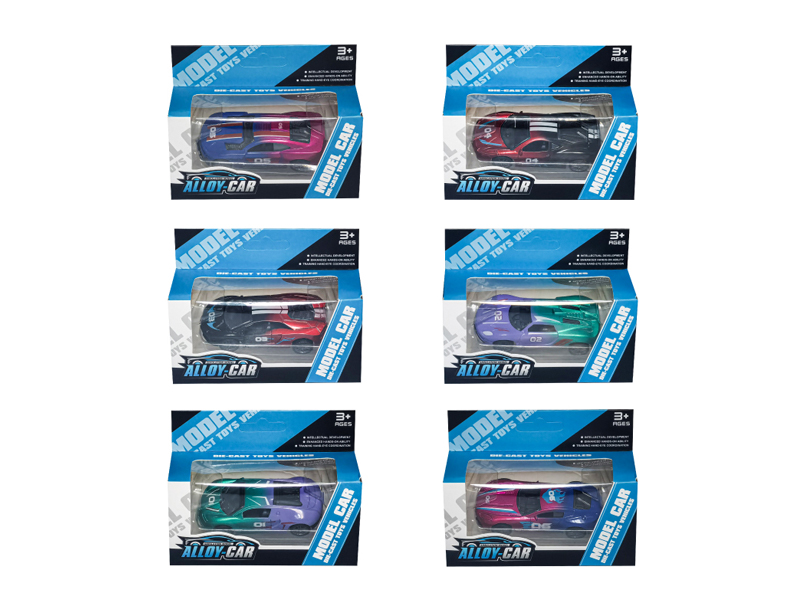 1:60 Pull Back Alloy Car