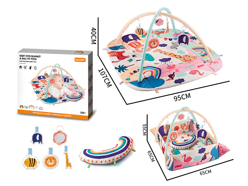 5 In 1 Baby Game Crawling Pad With 20 Balls