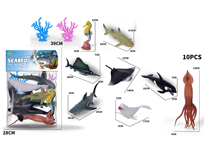 Marine Animal Set 10PCS