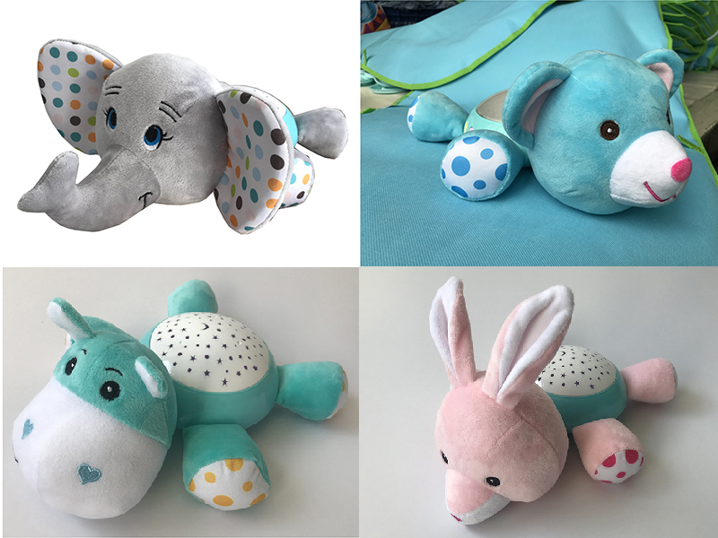 Baby Soothing Plush Animal Toy(Lights And Music)
