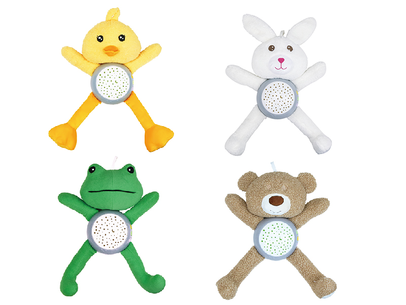 Baby Soothing Plush Animal Toy(Lights And Music)