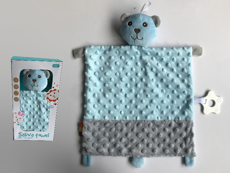 Saliva Towel With Teether - Bear
