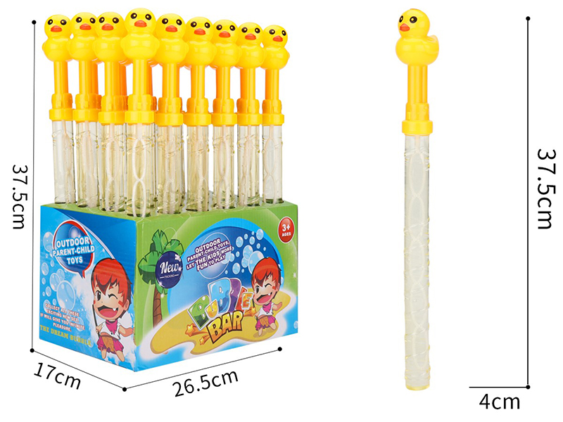 Yellow Duck Bubble Sticks 24pcs
