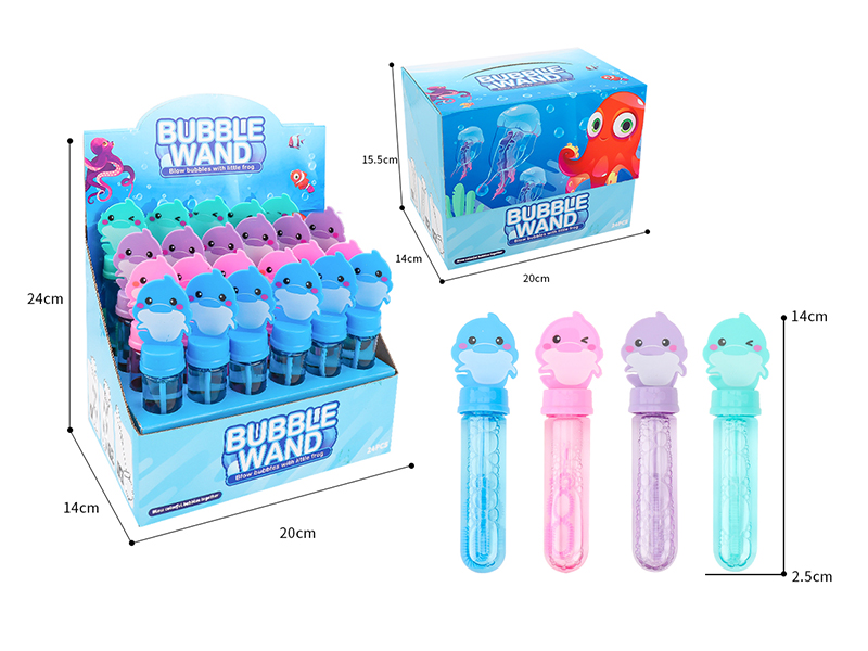 Dolphin Bubble Sticks 24pcs
