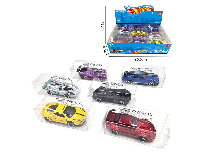 1:64 Slide Alloy Vintage Car 24PCS