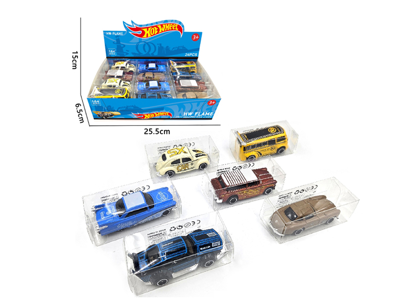 1:64 Slide Alloy Vintage Car 24PCS