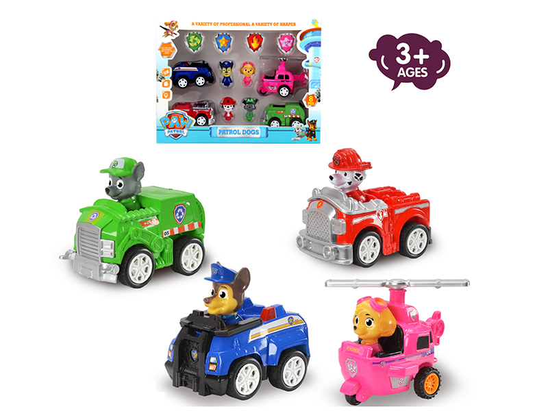 Paw Patrol Pull Back Cars Set