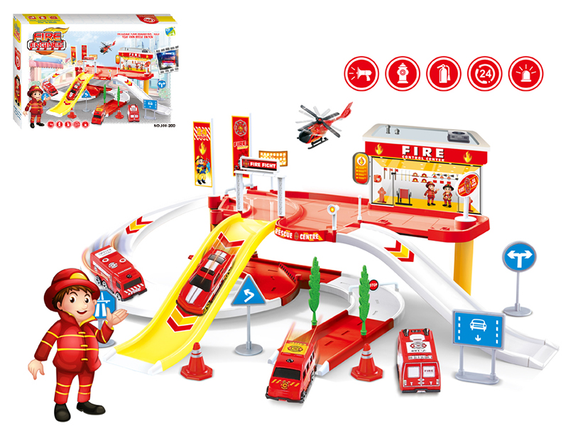 Fire Engines Parking Lot