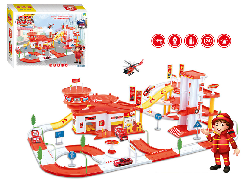 Fire Engines Parking Lot